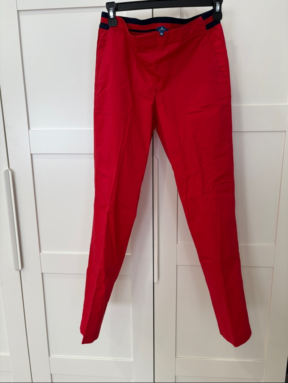 Red classic cotton Women's Pants - Tom Tailor